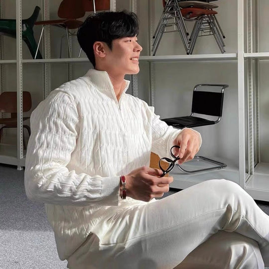 GWANGJU | HALF ZIP SWEATER