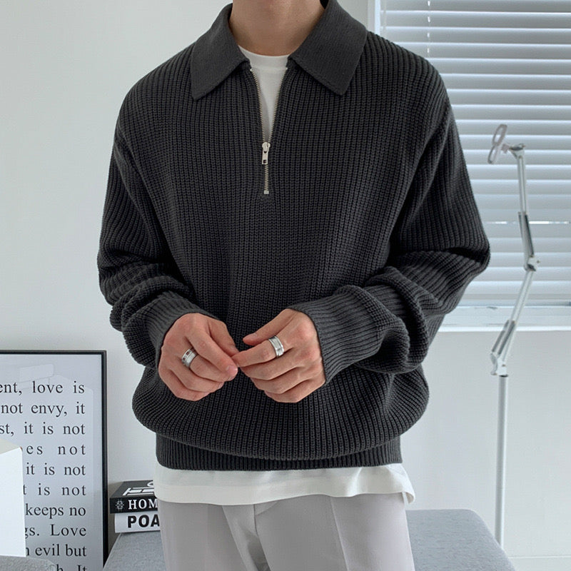 RAZON | ZIPPED OLD MONEY SWEATER