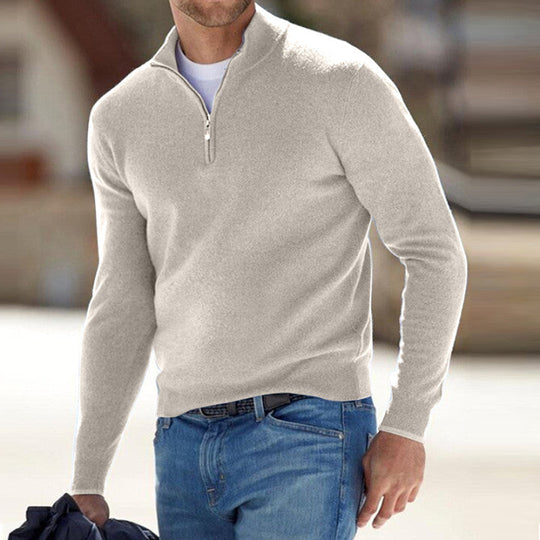 RAFFAEL | CASHMERE ZIPPER SWEATER