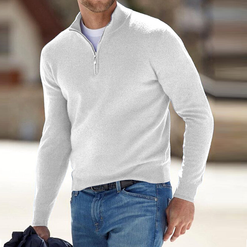 RAFFAEL | CASHMERE ZIPPER SWEATER