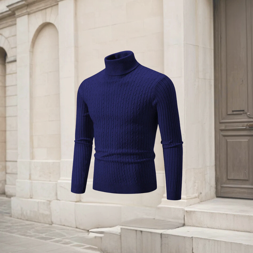 ARAM | MEN'S HIGH-NECK KNIT SWEATER