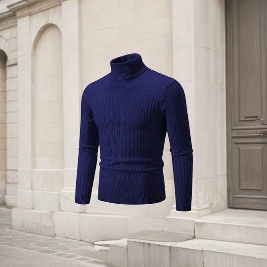 ARAM | MEN'S HIGH-NECK KNIT SWEATER