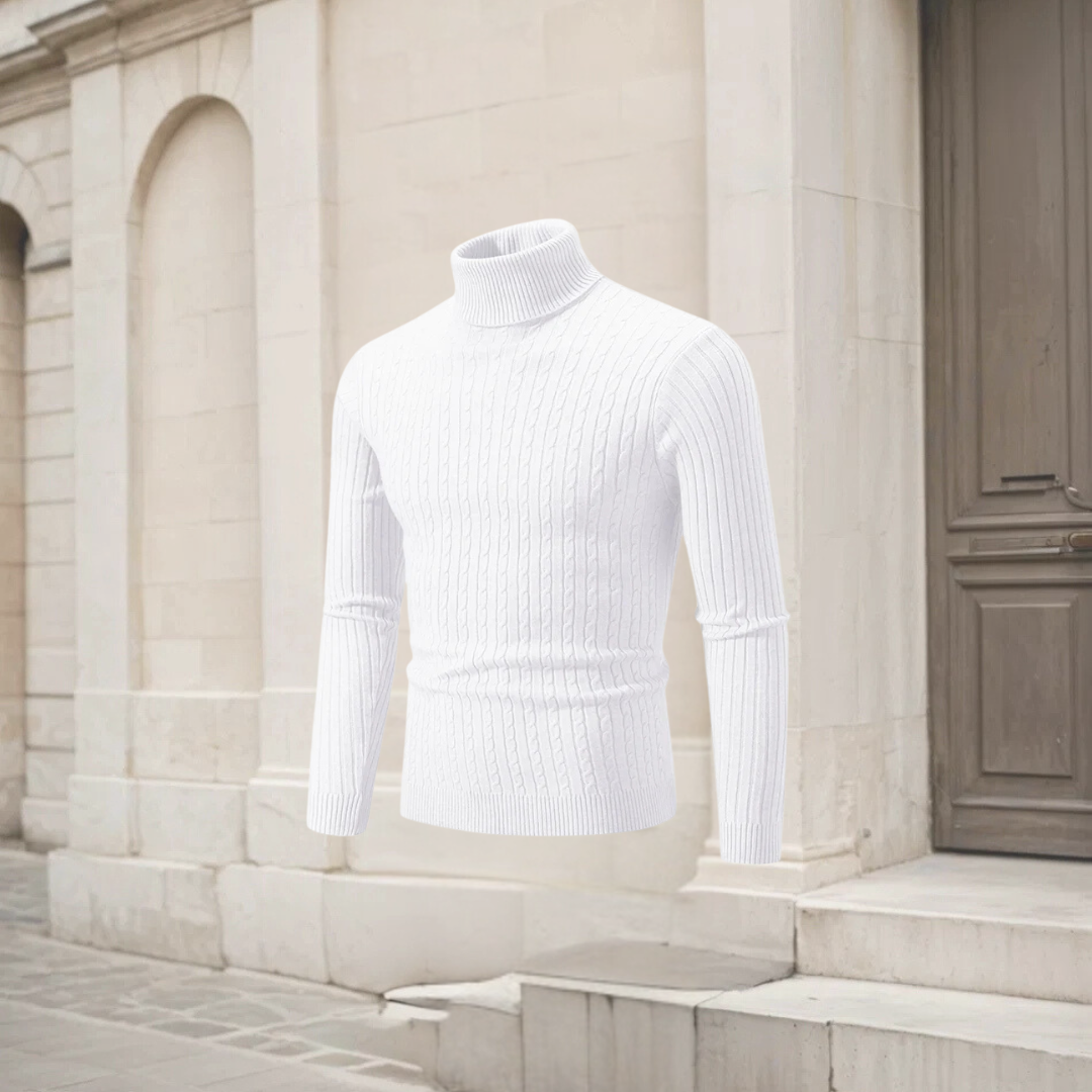 ARAM | MEN'S HIGH-NECK KNIT SWEATER