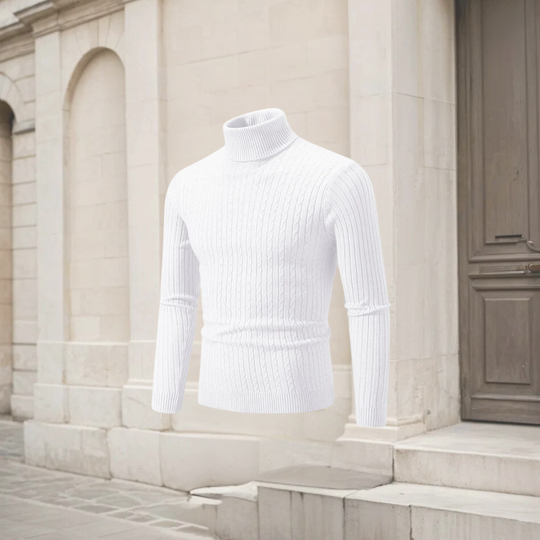 ARAM | MEN'S HIGH-NECK KNIT SWEATER
