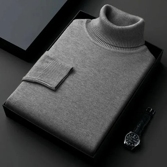 NOAH | TRIM FIT TURTLENECK SWEATER