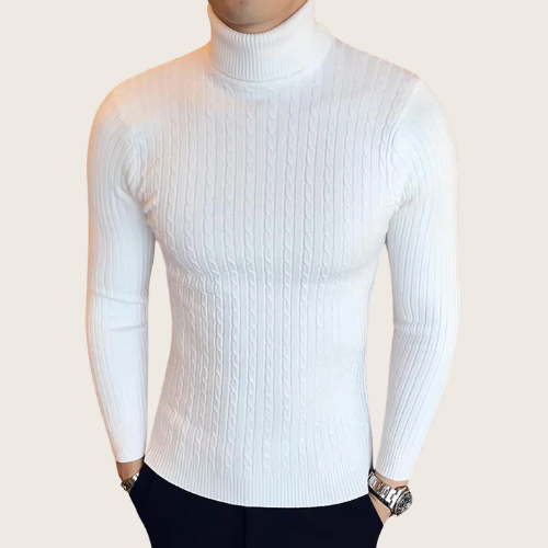 ARAM | MEN'S HIGH-NECK KNIT SWEATER