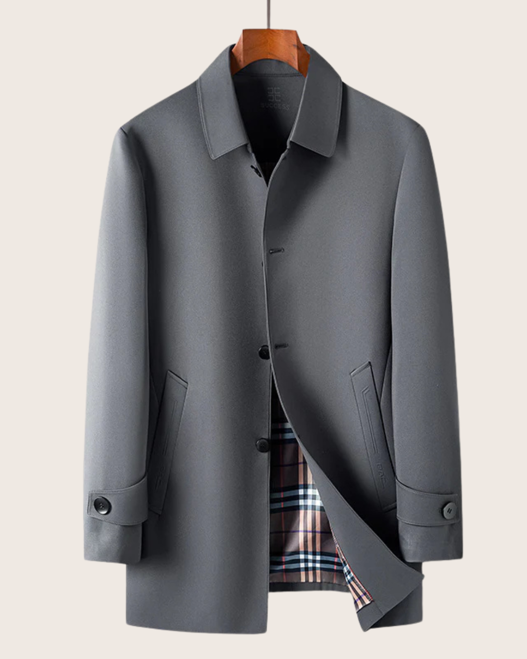 COLE™ | STYLISH CHECKERED COAT