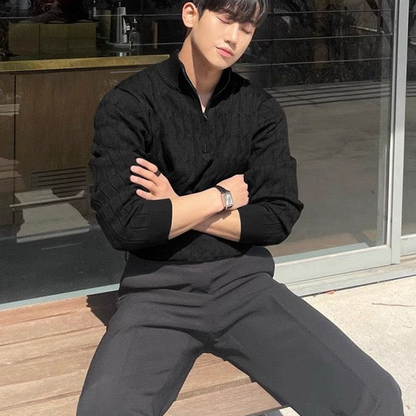 GWANGJU | HALF ZIP SWEATER
