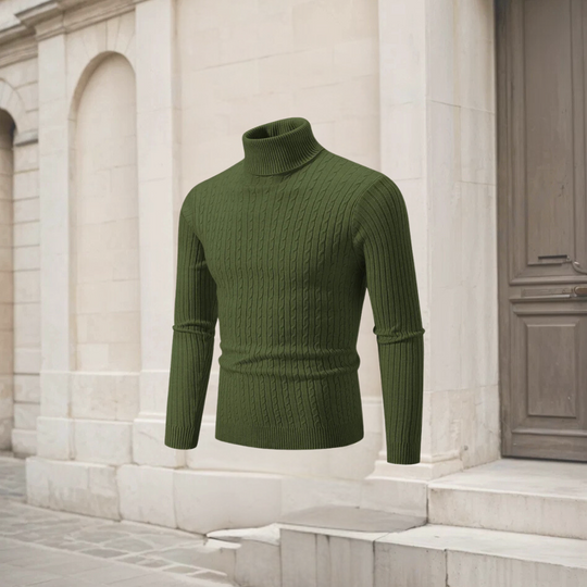 ARAM | MEN'S HIGH-NECK KNIT SWEATER