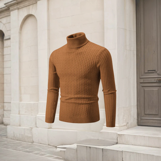 ARAM | MEN'S HIGH-NECK KNIT SWEATER