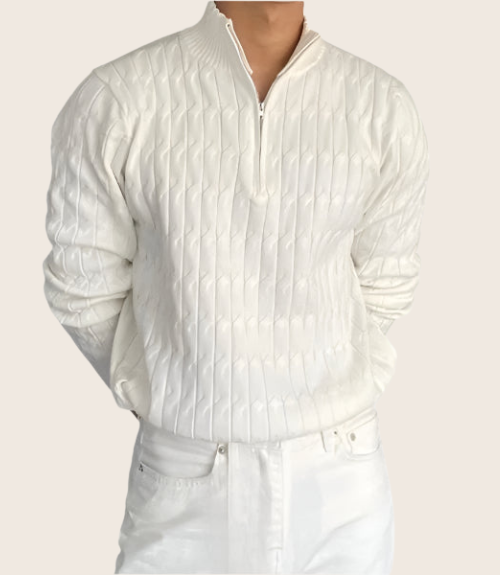 GWANGJU | HALF ZIP SWEATER