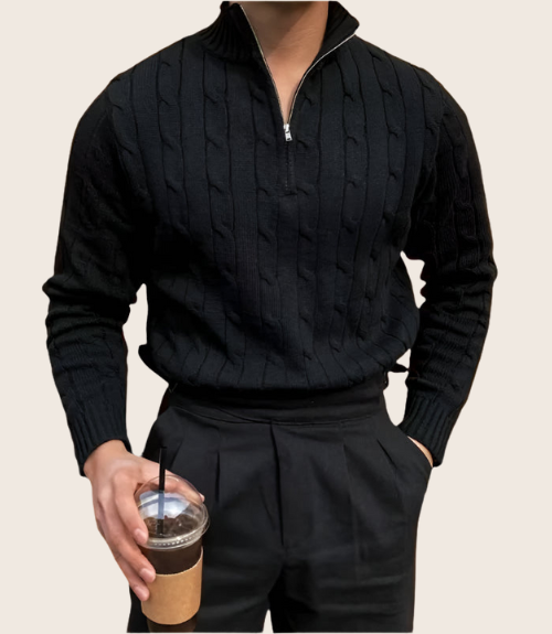 GWANGJU | HALF ZIP SWEATER