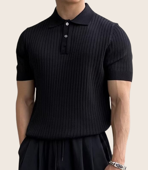 GIMCHEON | KNITTED POLO SHIRT