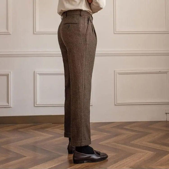 MASON | OLD MONEY WOOL STRAIGHT PANTS