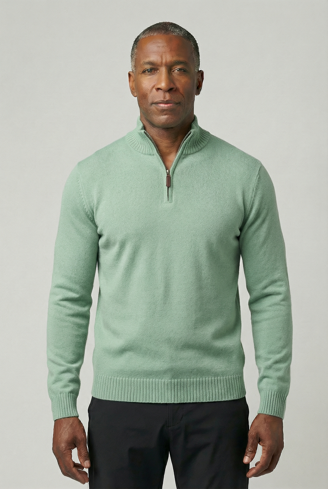 CRISPIN | QUARTER-ZIP SWEATER