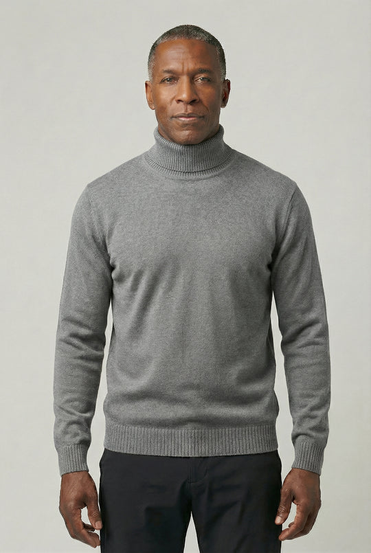 NOAH | TRIM FIT TURTLENECK SWEATER