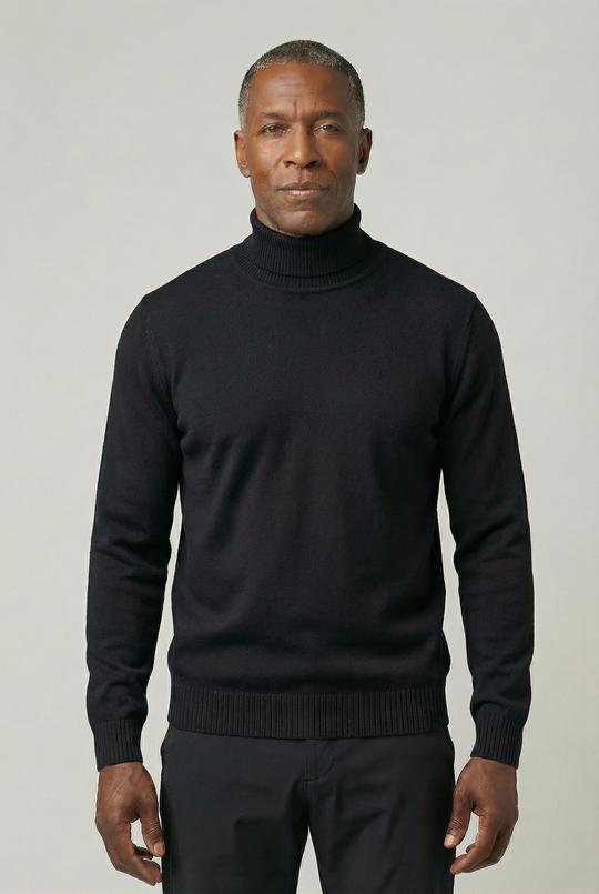 NOAH | TRIM FIT TURTLENECK SWEATER