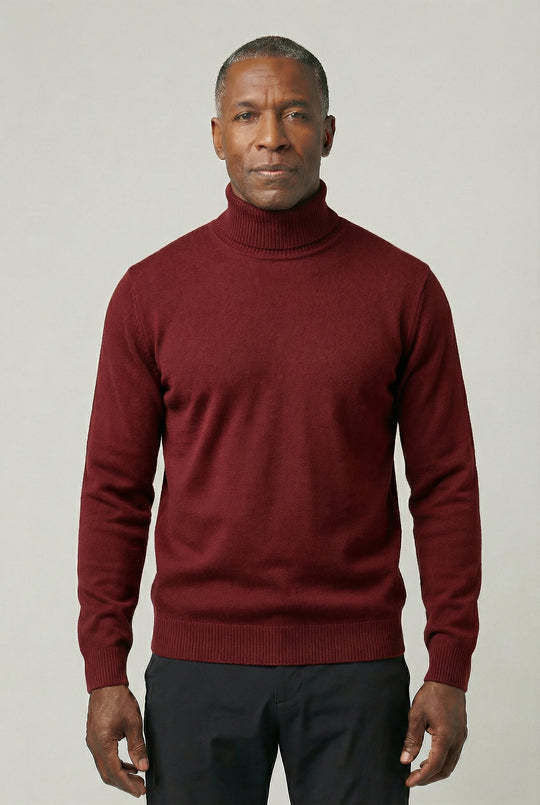 NOAH | TRIM FIT TURTLENECK SWEATER