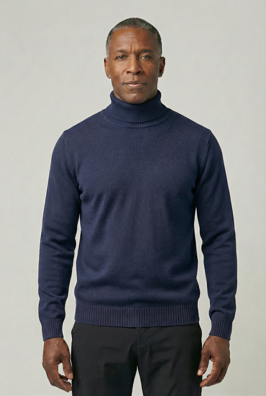 NOAH | TRIM FIT TURTLENECK SWEATER