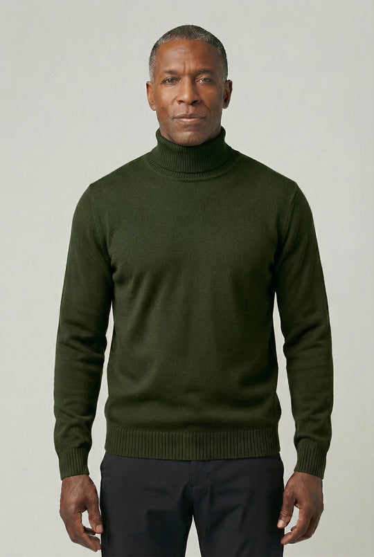 NOAH | TRIM FIT TURTLENECK SWEATER