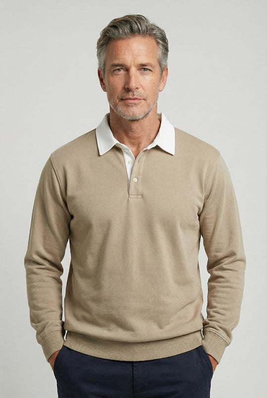 HARRY | CONTRAST-COLLAR POLO