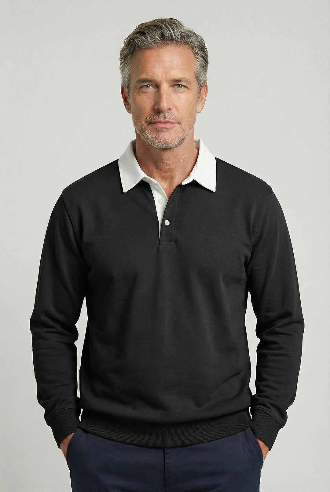 HARRY | CONTRAST-COLLAR POLO