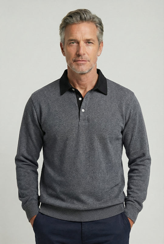 HARRY | CONTRAST-COLLAR POLO