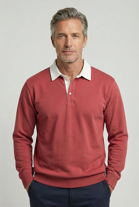 HARRY | CONTRAST-COLLAR POLO