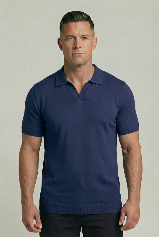 GARRETT | TIPPED KNIT POLO