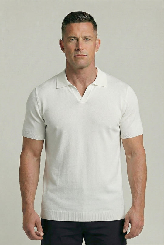 GARRETT | TIPPED KNIT POLO