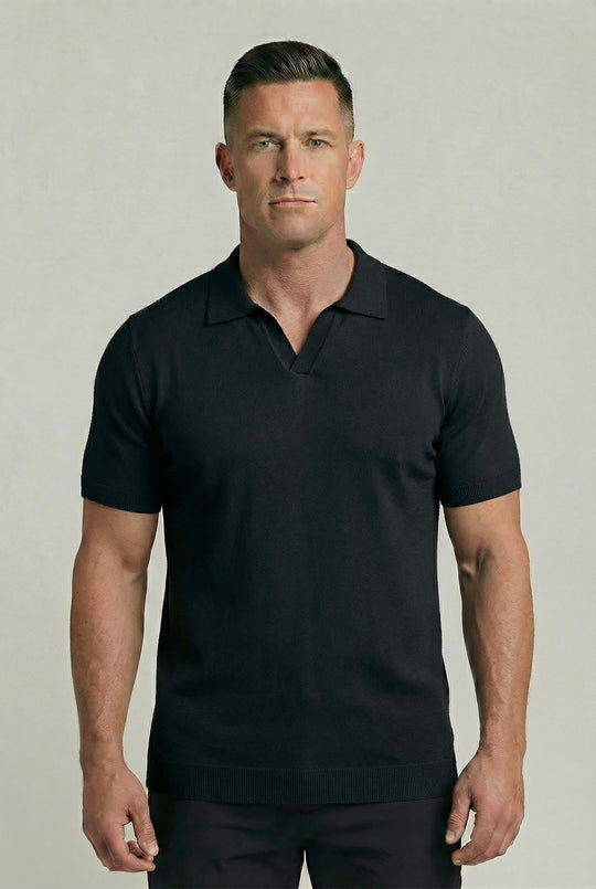 GARRETT | TIPPED KNIT POLO