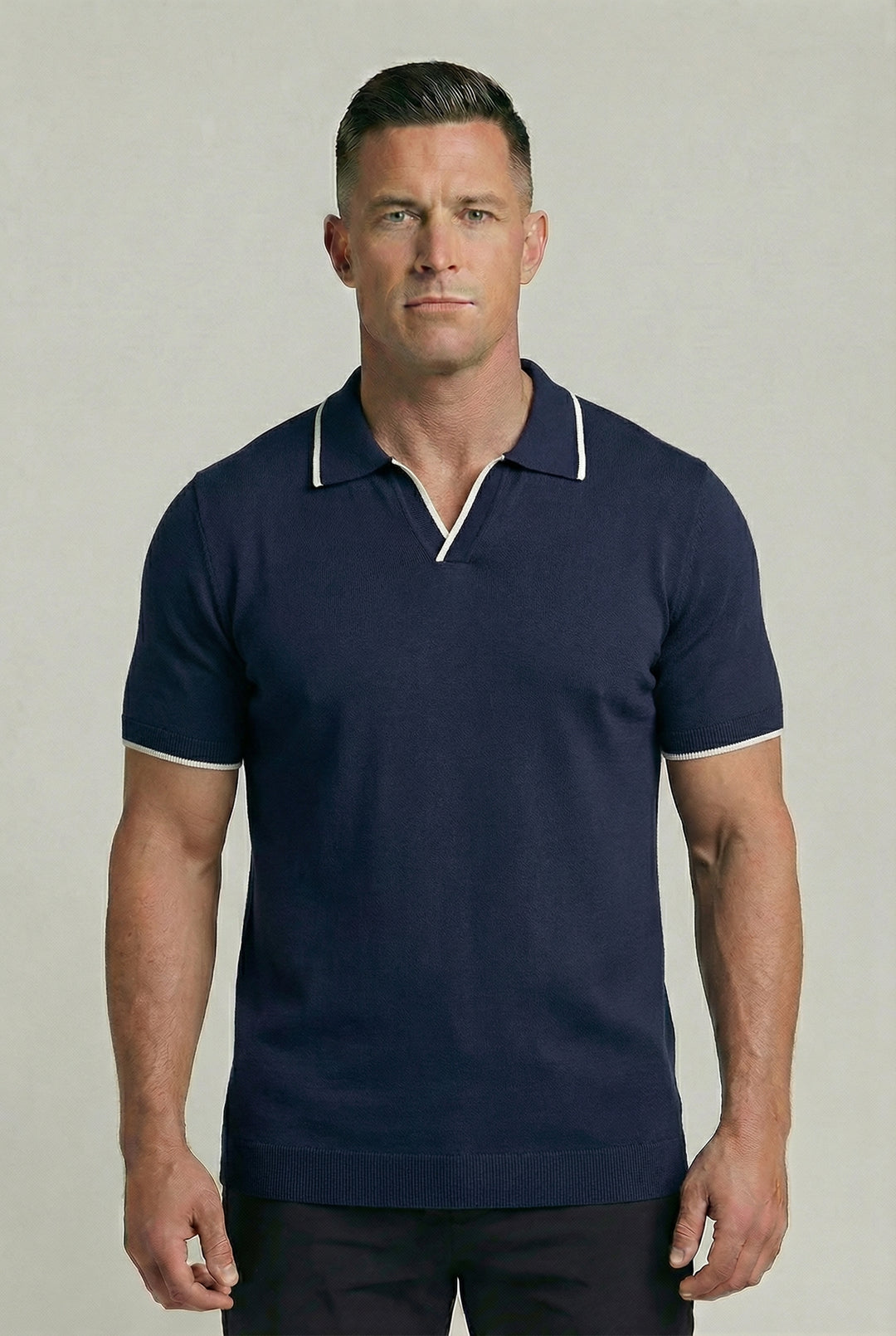 GARRETT | TIPPED KNIT POLO