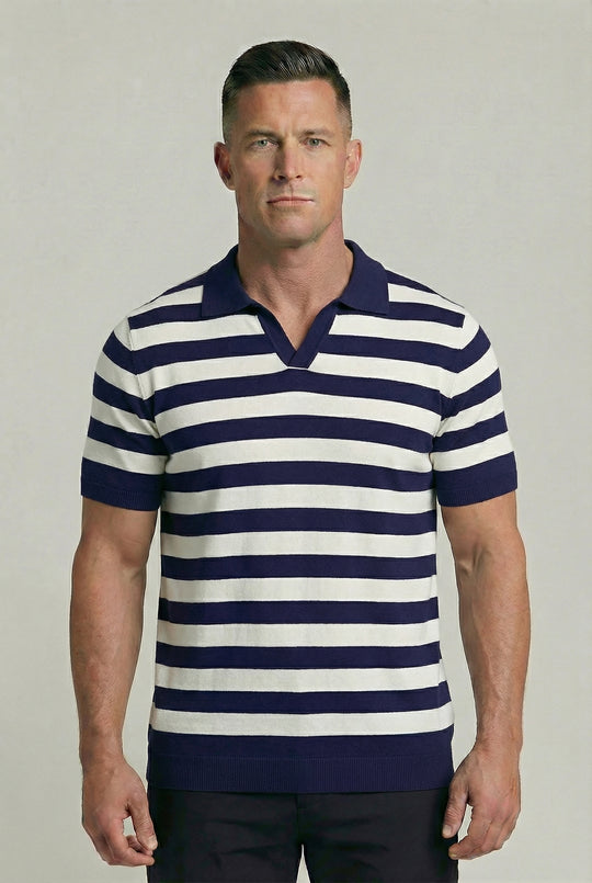 GARRETT | TIPPED KNIT POLO