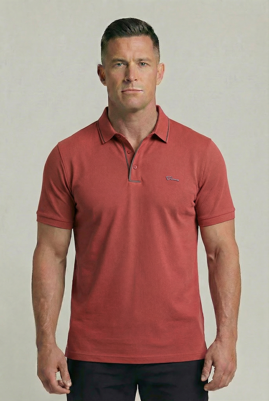 ELIJAH | CONTRAST-TIPPED POLO