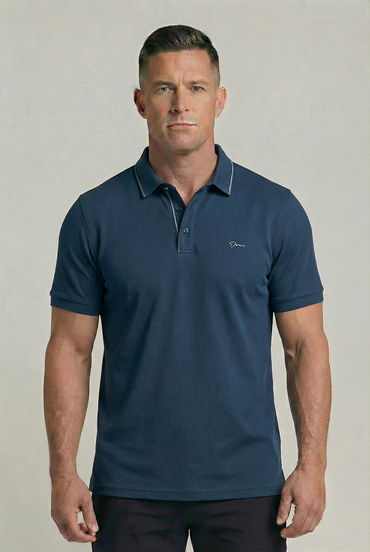 ELIJAH | CONTRAST-TIPPED POLO