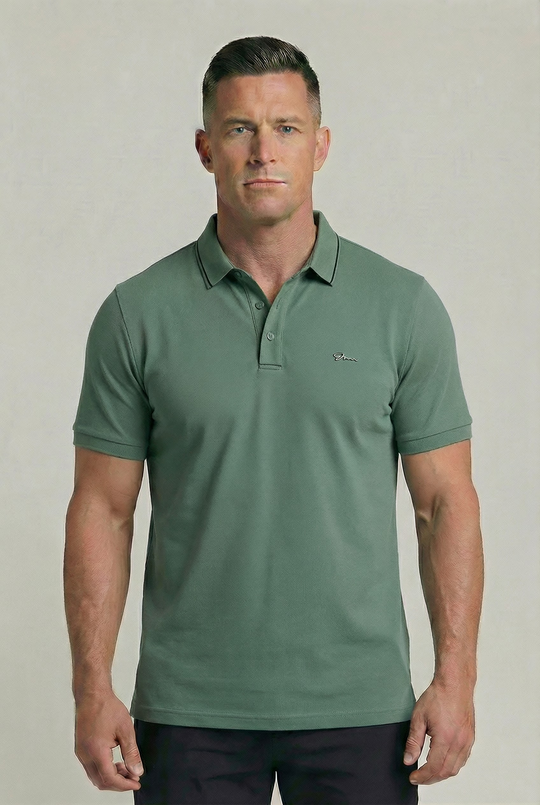 ELIJAH | CONTRAST-TIPPED POLO