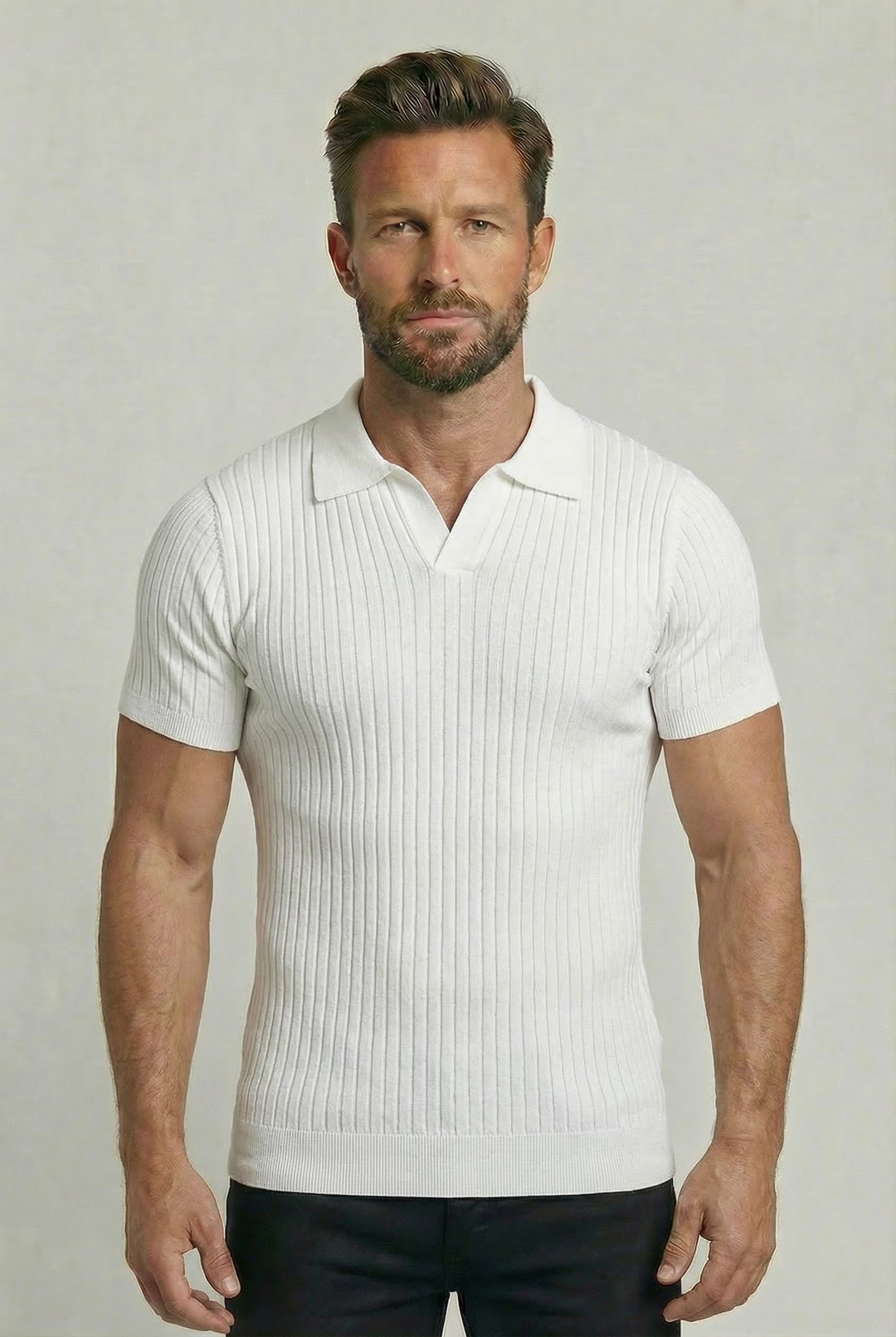 CHUNCHEON | RIBBED KNIT POLO