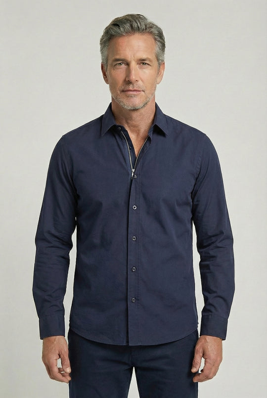 RUPERT | WRINKLE-FREE ZIPPER SHIRT