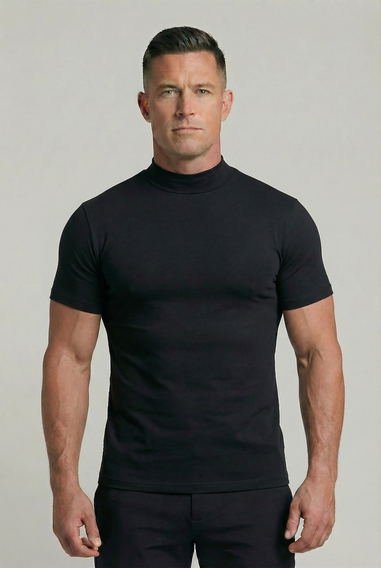 ARMANDO - MOCK NECK T-SHIRT