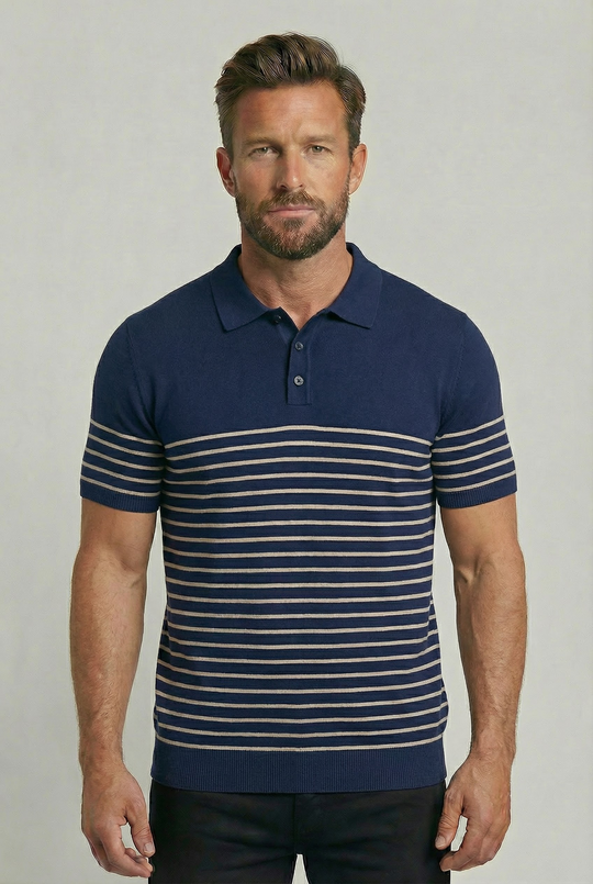 SEBASTIAN | BRETON STRIPED POLO