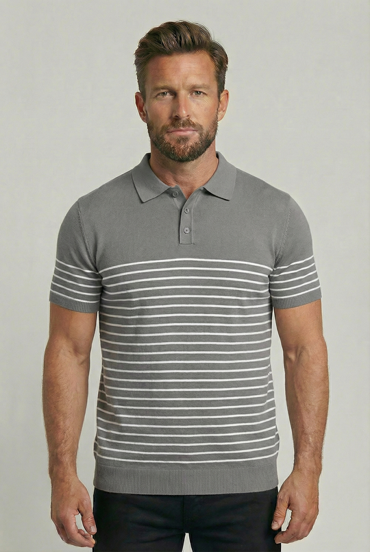 SEBASTIAN | BRETON STRIPED POLO