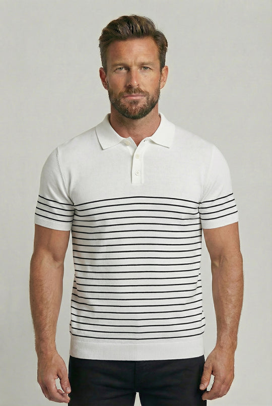 SEBASTIAN | BRETON STRIPED POLO