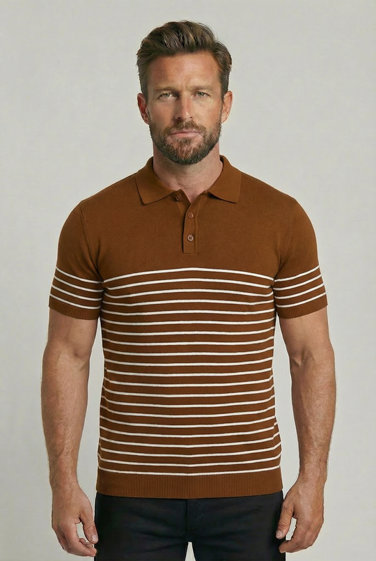 SEBASTIAN | BRETON STRIPED POLO