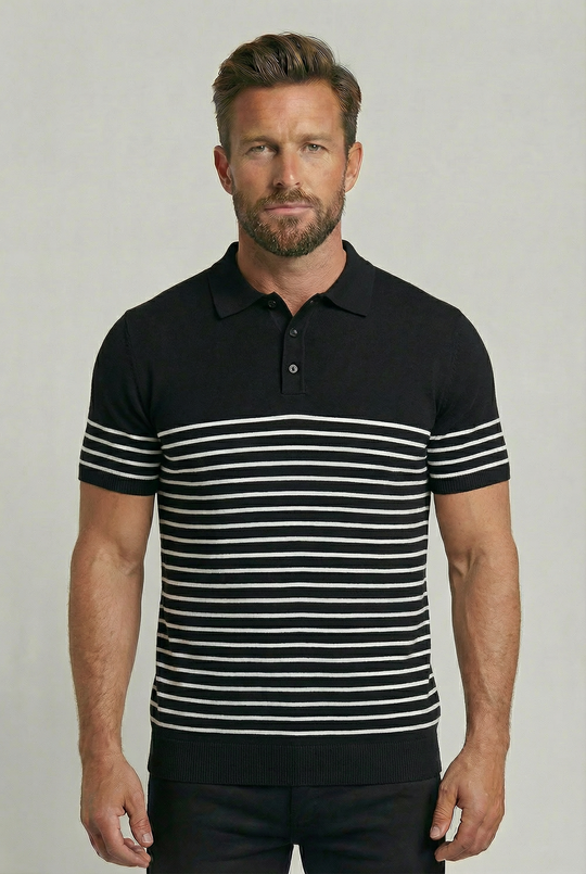 SEBASTIAN | BRETON STRIPED POLO