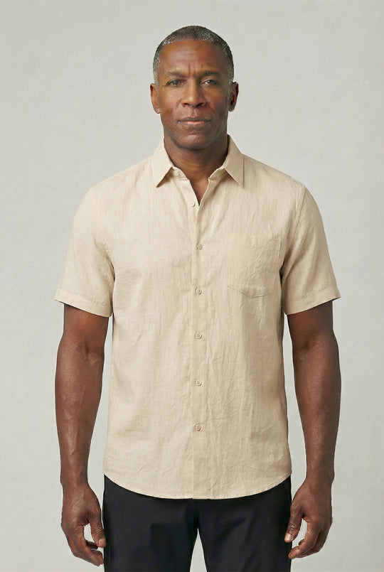 VINCET | SHORT-SLEEVE LINEN SHIRT