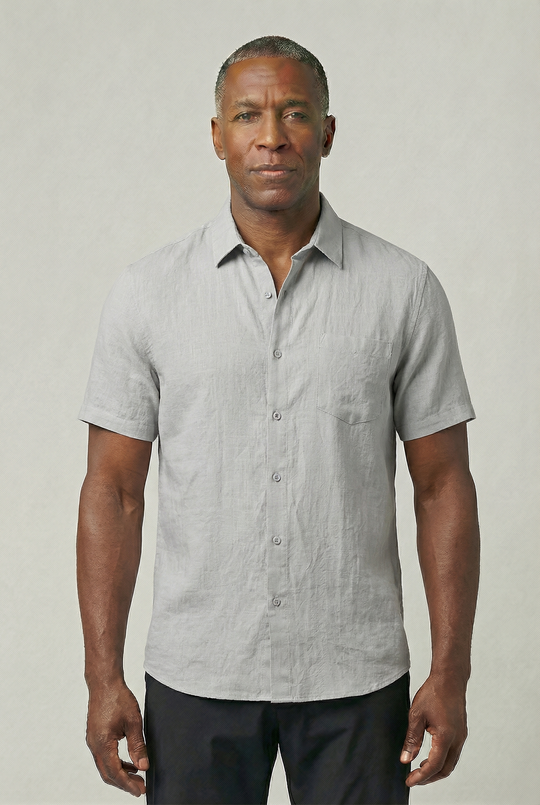 VINCET | SHORT-SLEEVE LINEN SHIRT