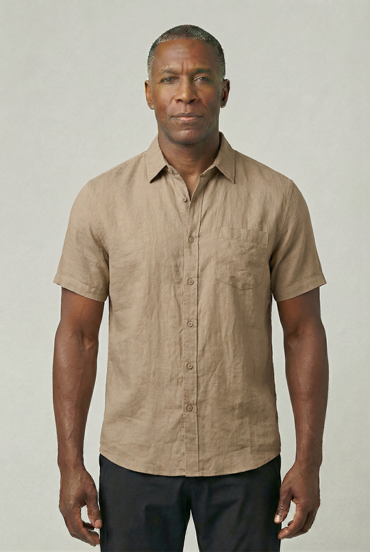 VINCET | SHORT-SLEEVE LINEN SHIRT