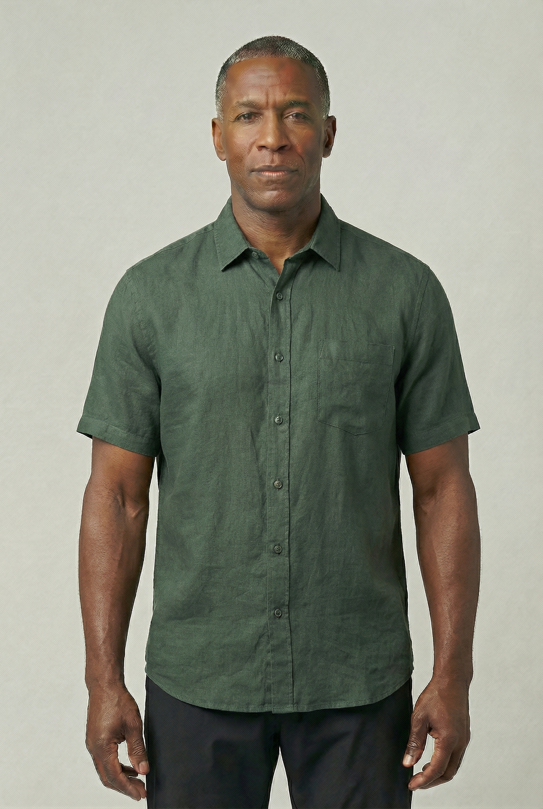 VINCET | SHORT-SLEEVE LINEN SHIRT