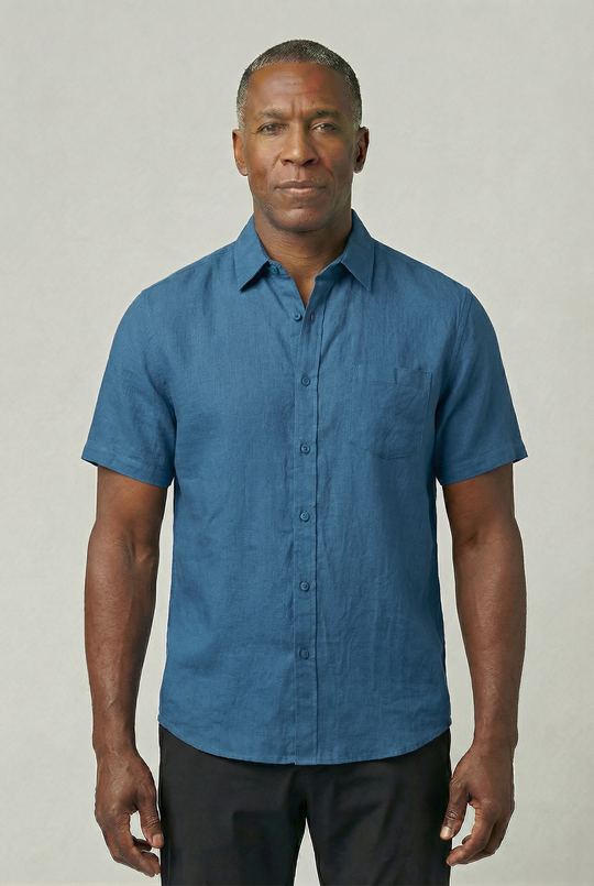 VINCET | SHORT-SLEEVE LINEN SHIRT