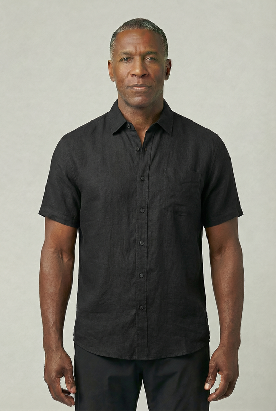 VINCET | SHORT-SLEEVE LINEN SHIRT